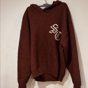 Brown Hooded Sweater